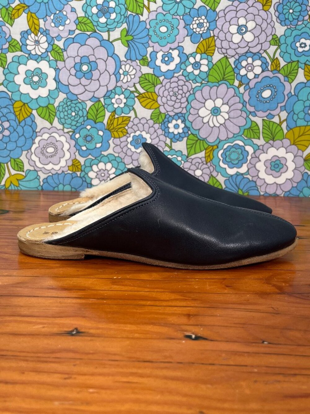 Sabah Marino Blue Babas Womens Slippers Size: EU 39 (US Size 6.5-7) - Picture 4 of 15